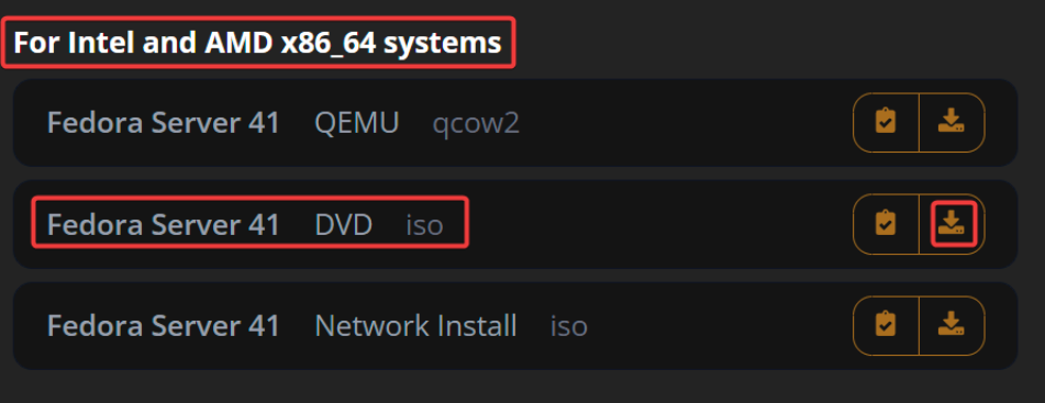 Visual showing Choose the server version because we only want the smallest one for things we need to learn DevOps:
