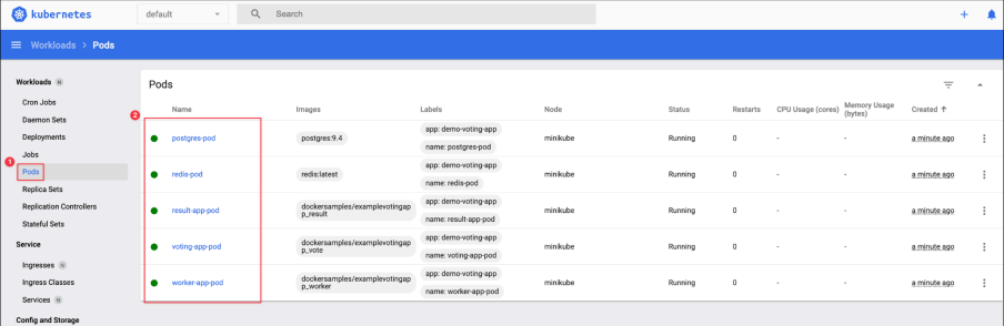 Screenshot illustrating again to investigate more about those pods: