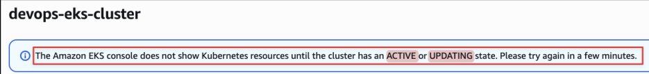Screenshot illustrating could take up to 20 minutes)!