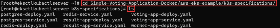 Screenshot illustrating cd Simple-Voting-Application-Docker/aws-eks-example/k8s-specifications/