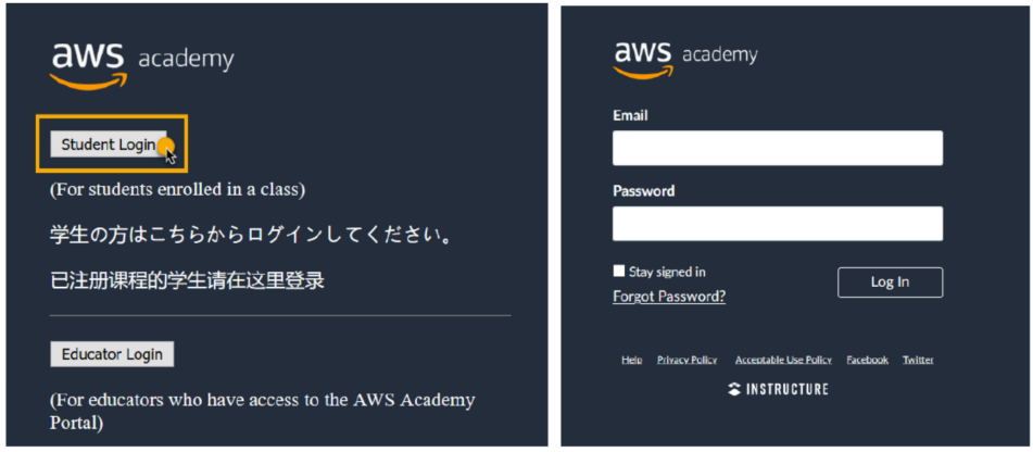 Screenshot illustrating Use the email address that received the email invitation for the email field.