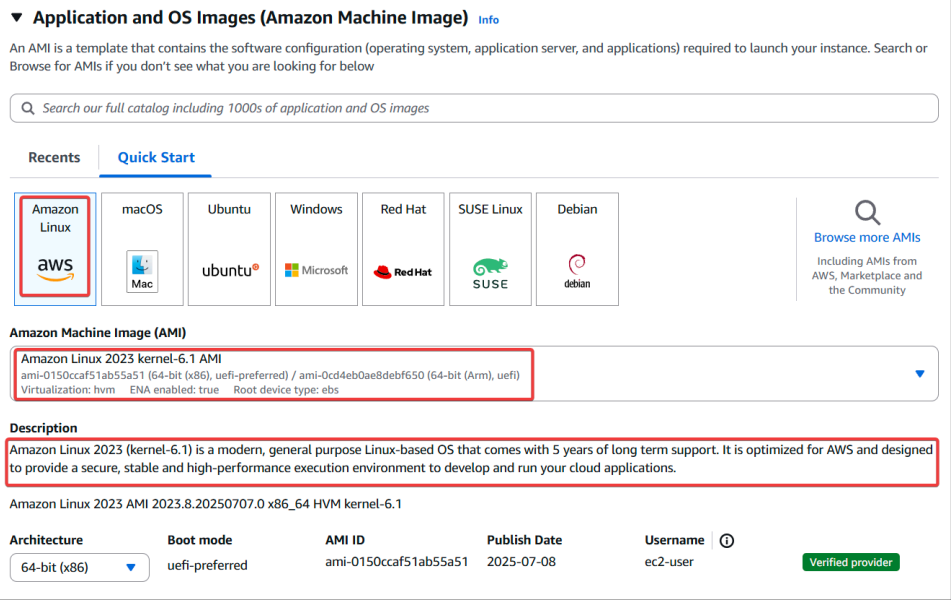Screenshot illustrating services