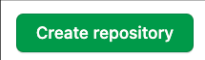 Screenshot illustrating Click Create repository.