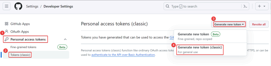 Screenshot illustrating commits on the local repository to the remote repository on GitHub: