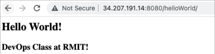 Screenshot illustrating Check your web application in the glorious form: