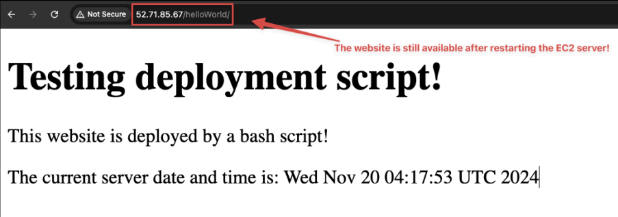 Screenshot illustrating system service.