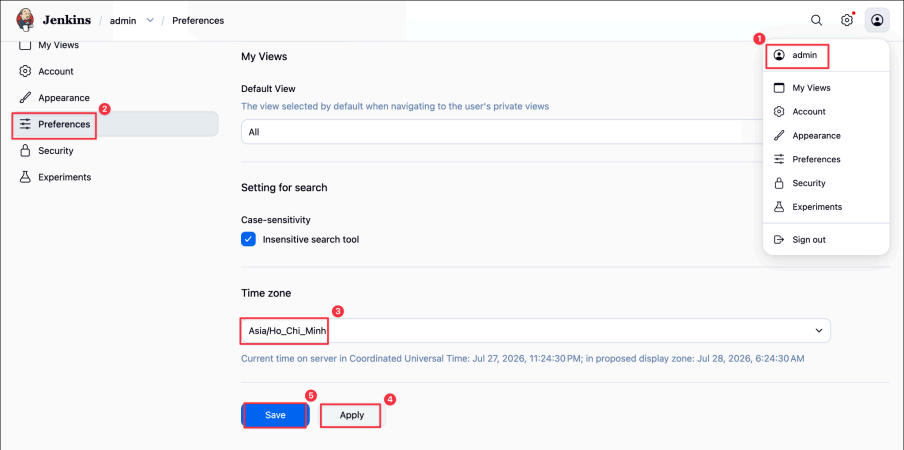 Screenshot illustrating correct timezone, which is very helpful to figure out the exact time when things go wrong: