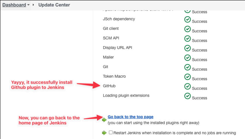 Screenshot illustrating before installing the GitHub plugin: