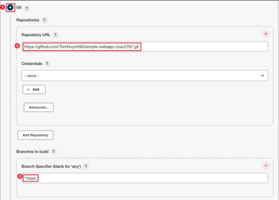 Screenshot illustrating Git:
