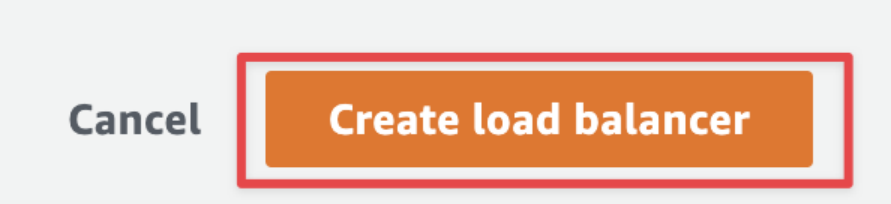 Screenshot illustrating Confirm to create the balancer:
